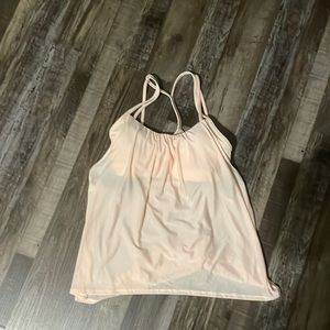 lulu tank. new without tags. strawberry milkshake